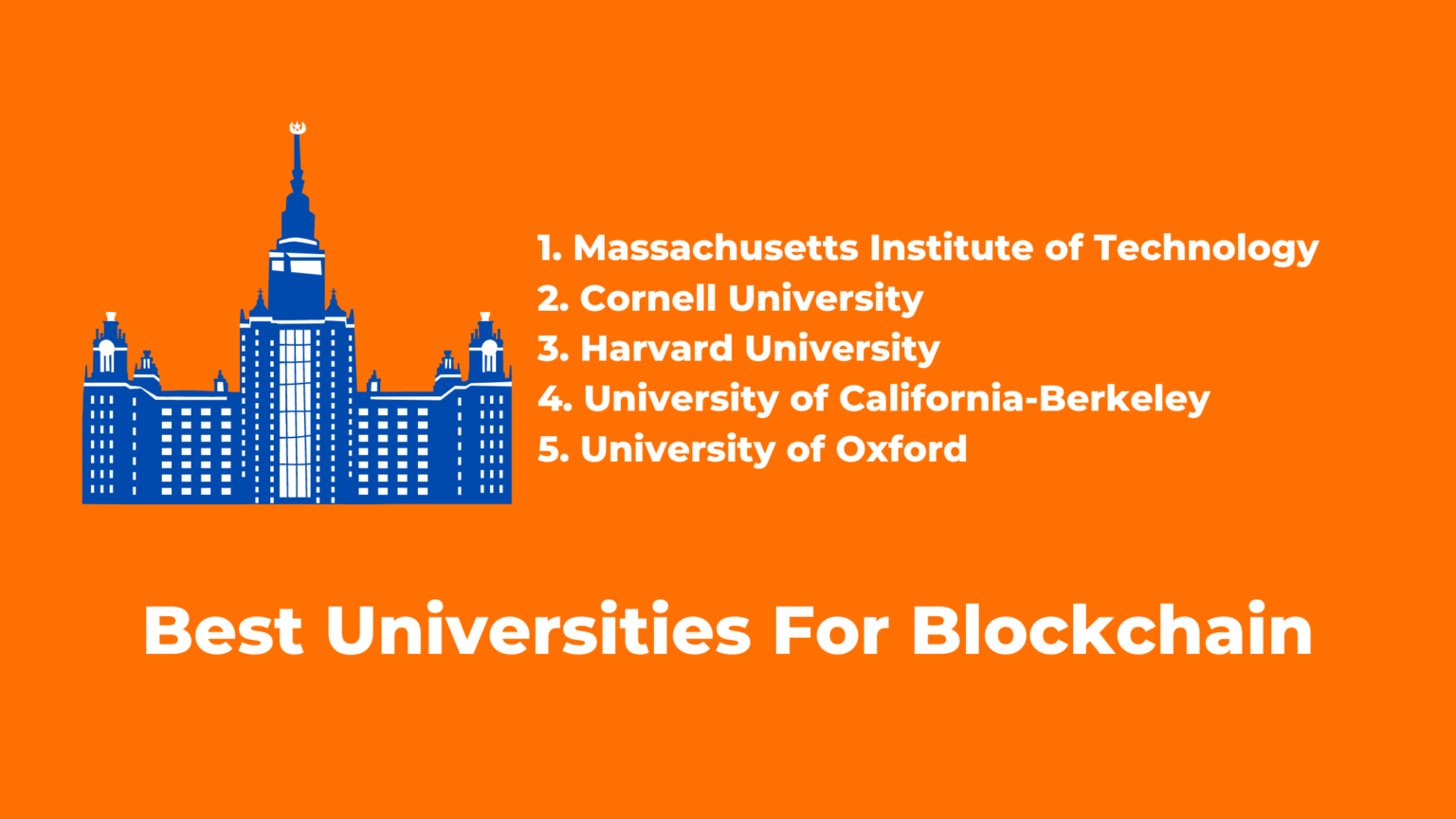 Where In The World Are The Best Universities For Blockchain?