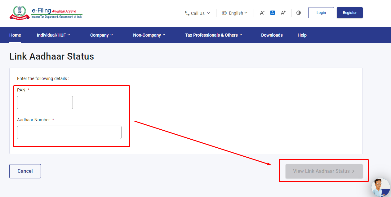 aadhaar pan link process time